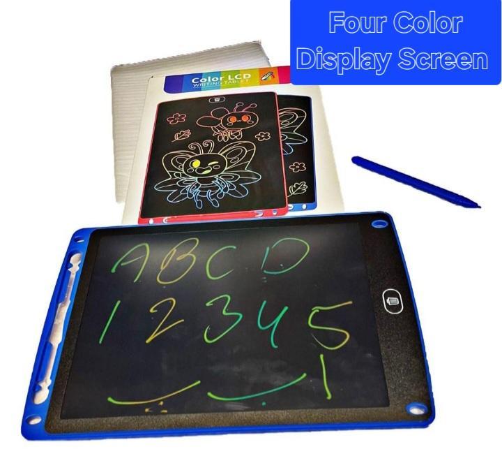 LCD Writing Tablet for Kids, 6.5 Inches 4-Color Display Screen