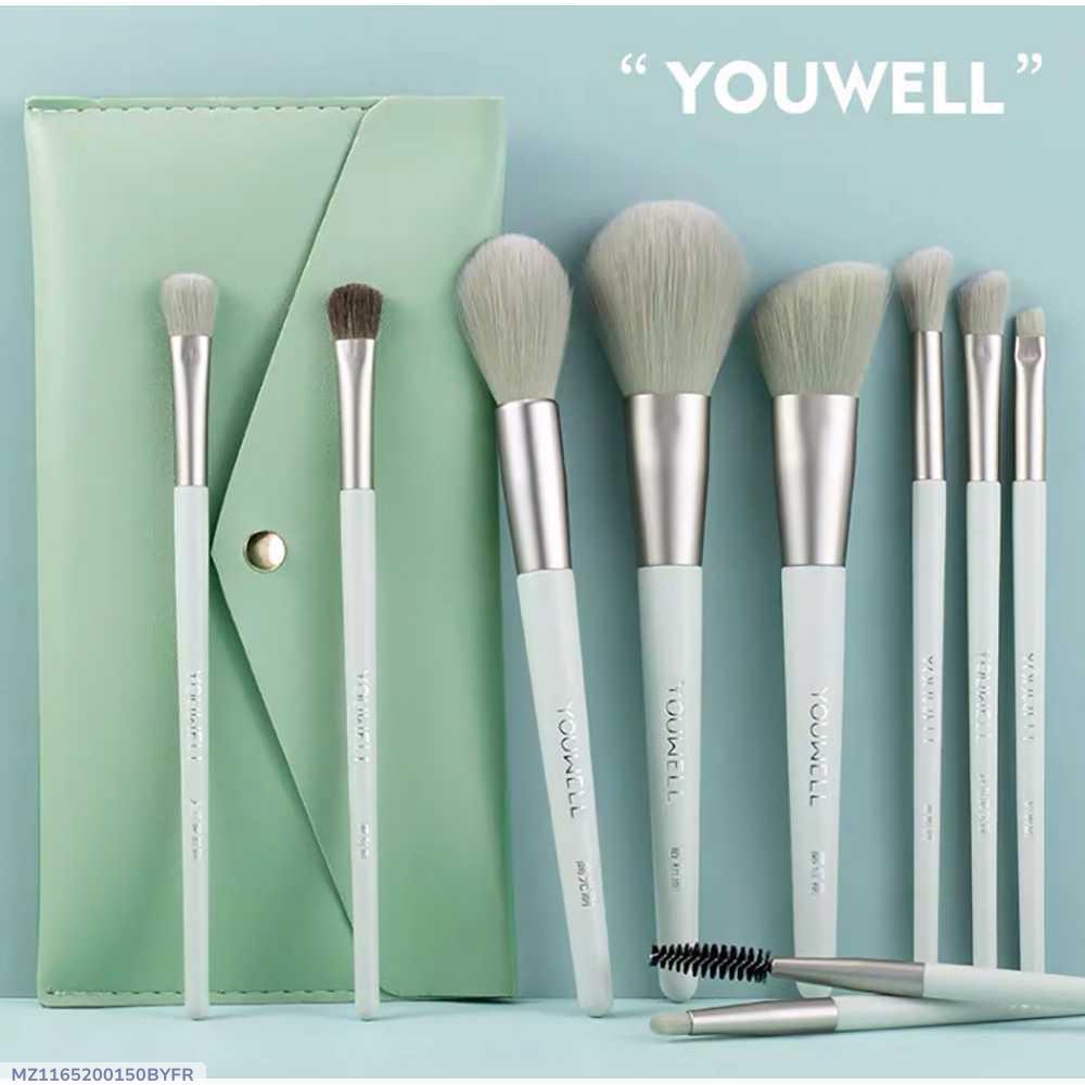 2 In 1 Reusable Makeup Brushes Set for Blending and Contouring