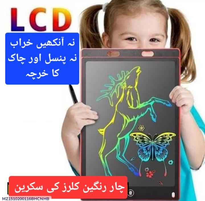 LCD Writing Tablet for Kids, 6.5 Inches 4-Color Display Screen